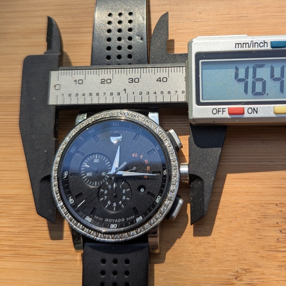 Movado Watch Mens Chrongraph Sport DIAMOND $2495 - Picture 13 of 14